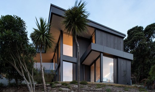 Sumner Residence Windows with lights on